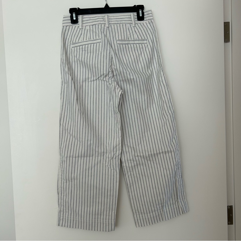GAP Stripe High Rise Wide Leg Crop Pants - Picture 6 of 13